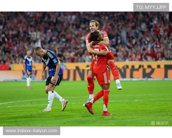 拜仁客场2-2平汉堡,凯恩转身抽射扳平瞬间